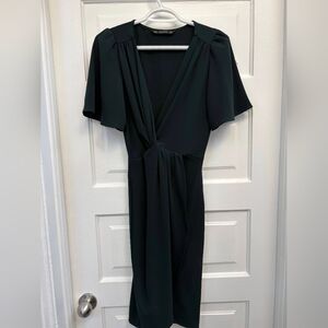 Forest Green Wrap Dress